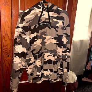 Camo hollister hoodie